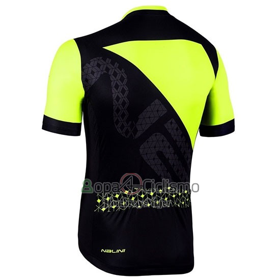 Nalini Volata 2.0 Ropa Ciclismo Culotte Corto 2019 Men Mangas Cortas Negro AMarillo