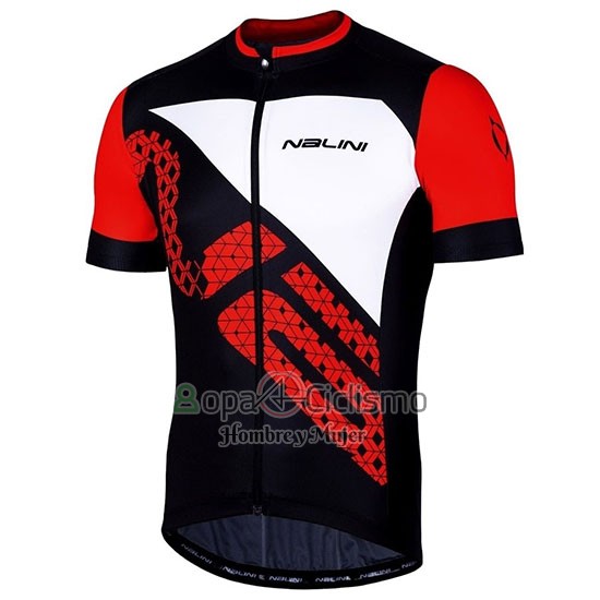 Nalini Volata 2.0 Ropa Ciclismo Culotte Corto 2019 Men Mangas Cortas Negro Rojo