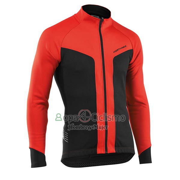 Nalini Northwave Ropa Ciclismo Culotte Largo 2017 Hombre Mangas Largas Rojo y Negro