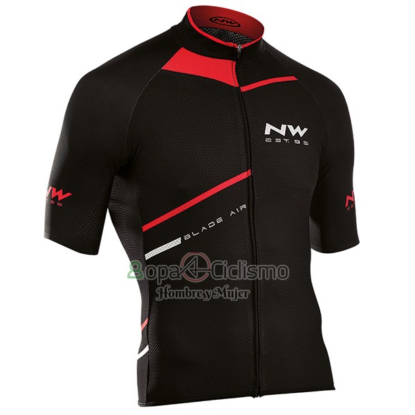 Northwave Blade Air Ropa Ciclismo Culotte Corto 2017 Hombre Mangas Cortas Negro y Rojo