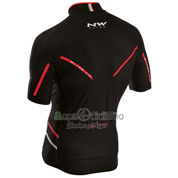 Northwave Blade Air Ropa Ciclismo Culotte Corto 2017 Hombre Mangas Cortas Negro y Rojo