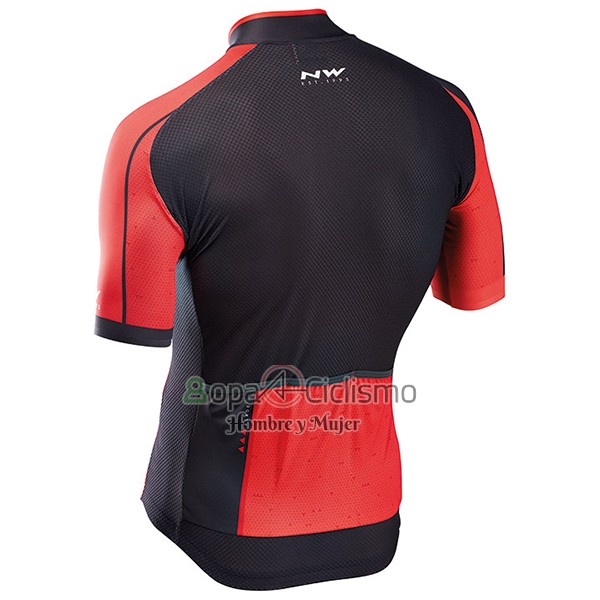 Northwave Blade Ropa Ciclismo Culotte Corto 2017 Hombre Mangas Cortas Negro y Rojo