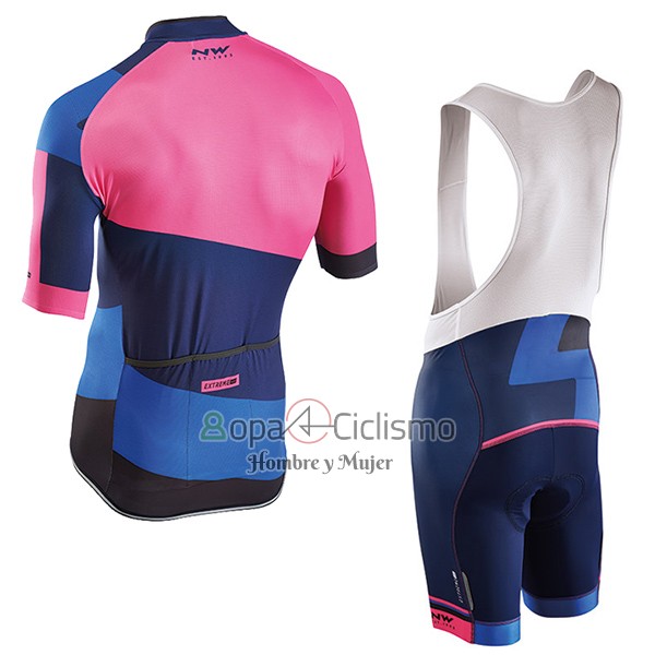 Northwave Extreme Ropa Ciclismo Culotte Corto 2017 Hombre Mangas Cortas Rojo y Azul