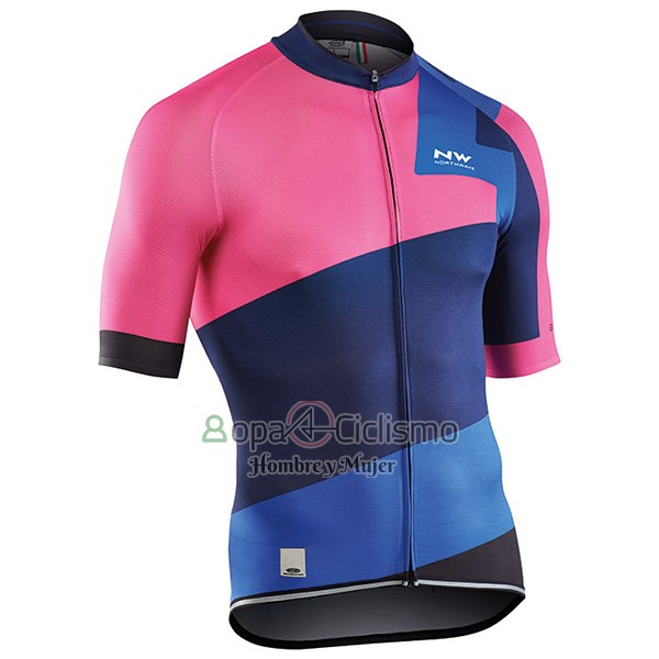 Northwave Extreme Ropa Ciclismo Culotte Corto 2017 Hombre Mangas Cortas Rojo y Azul