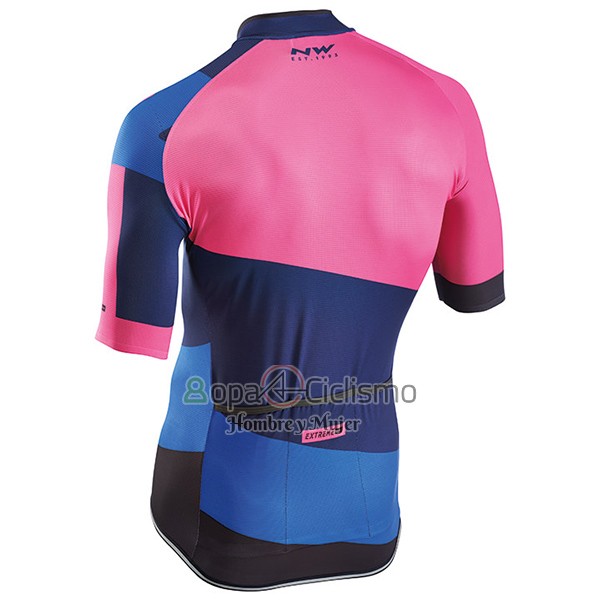 Northwave Extreme Ropa Ciclismo Culotte Corto 2017 Hombre Mangas Cortas Rojo y Azul