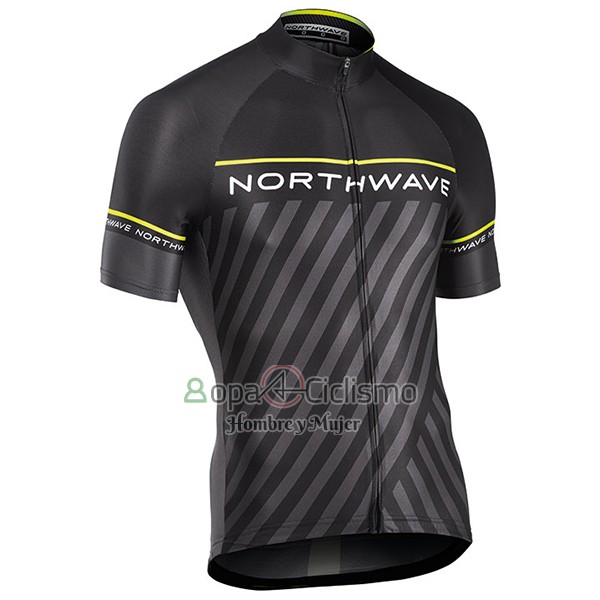 Northwave Ropa Ciclismo Culotte Corto 2017 Hombre Mangas Cortas Negro y Verde