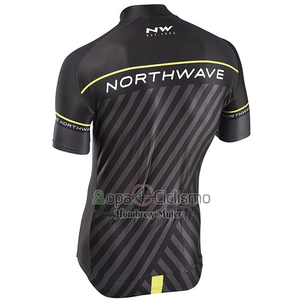 Northwave Ropa Ciclismo Culotte Corto 2017 Hombre Mangas Cortas Negro y Verde