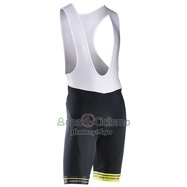 Northwave Ropa Ciclismo Culotte Corto 2017 Hombre Mangas Cortas Negro y Verde