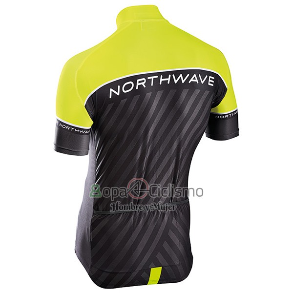 Northwave Ropa Ciclismo Culotte Corto 2017 Hombre Mangas Cortas Verde y Negro