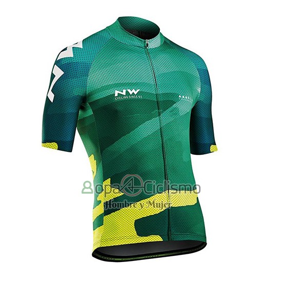Northwave Ropa Ciclismo Culotte Corto 2018 Hombre Mangas Cortas Blade Verde