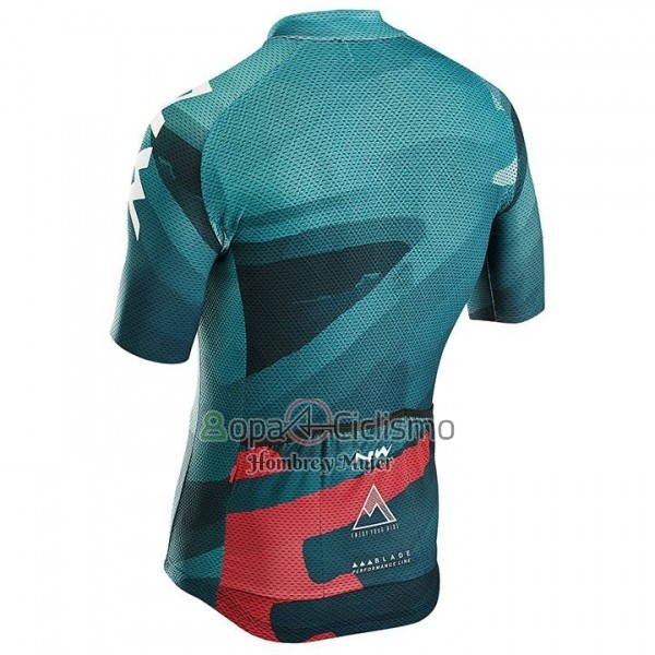 Northwave Ropa Ciclismo Culotte Corto 2018 Hombre Mangas Cortas Verde Rosa