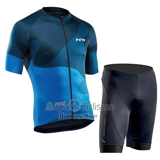 Northwave Ropa Ciclismo Culotte Corto 2019 Hombre Mangas Cortas Azul