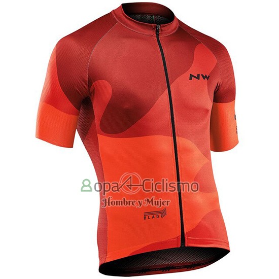 Northwave Ropa Ciclismo Culotte Corto 2019 Hombre Mangas Cortas Naranja