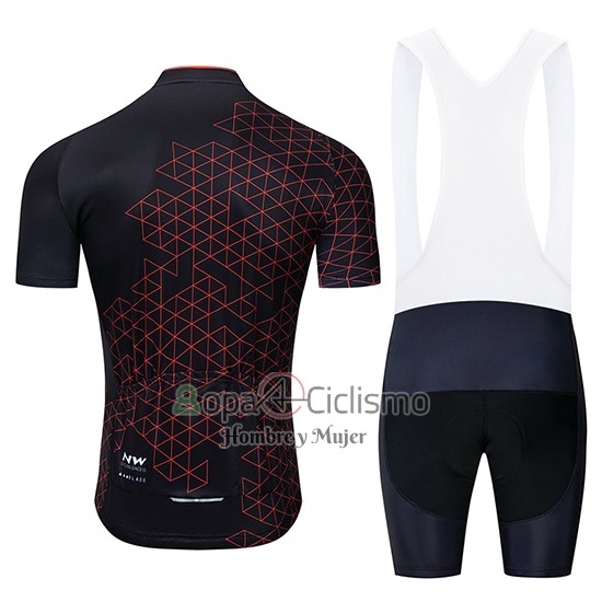 Northwave Ropa Ciclismo Culotte Corto 2019 Hombre Mangas Cortas Negro Rojo