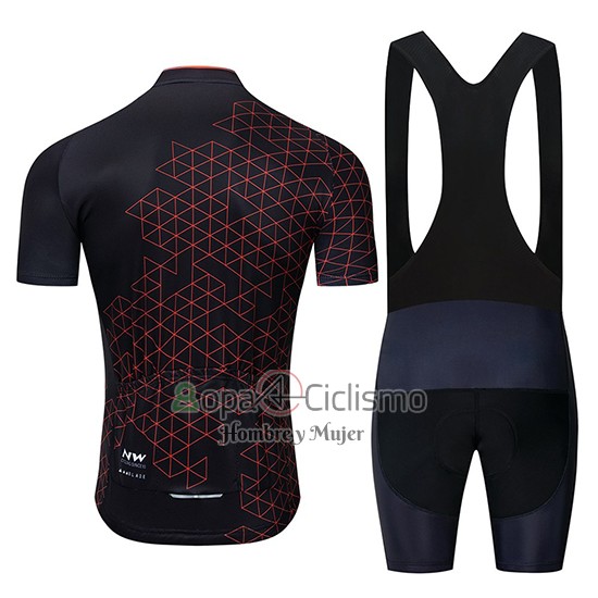 Northwave Ropa Ciclismo Culotte Corto 2019 Hombre Mangas Cortas Negro Rojo