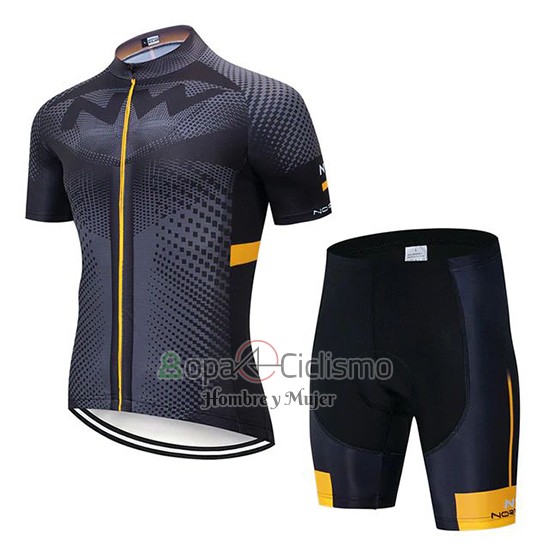 Northwave Ropa Ciclismo Culotte Corto 2020 Hombre Mangas Cortas Gris Negro AMarillo