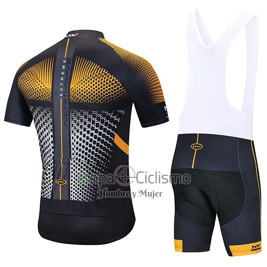 Northwave Ropa Ciclismo Culotte Corto 2020 Hombre Mangas Cortas Naranja Negro