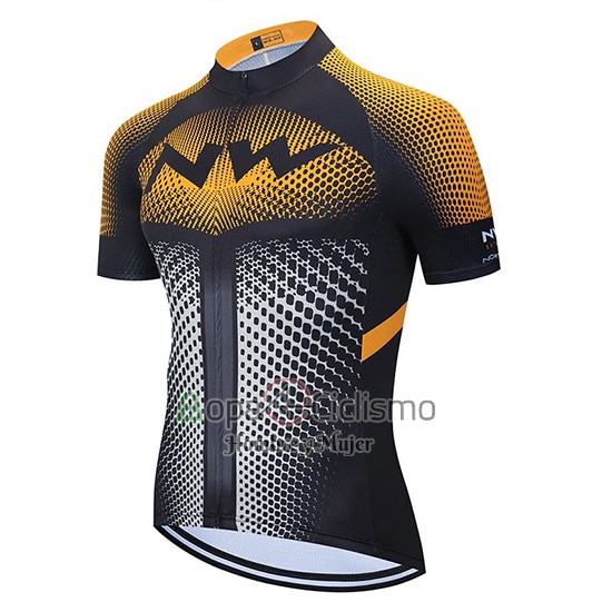Northwave Ropa Ciclismo Culotte Corto 2020 Hombre Mangas Cortas Naranja Negro