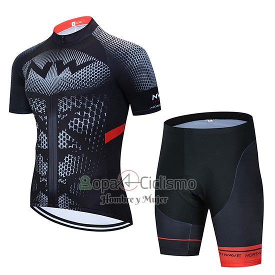 Northwave Ropa Ciclismo Culotte Corto 2020 Hombre Mangas Cortas Negro AMarillo Rojo