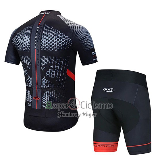 Northwave Ropa Ciclismo Culotte Corto 2020 Hombre Mangas Cortas Negro AMarillo Rojo