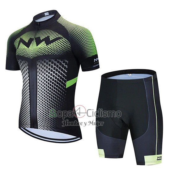 Northwave Ropa Ciclismo Culotte Corto 2020 Hombre Mangas Cortas Negro Blanco Verde