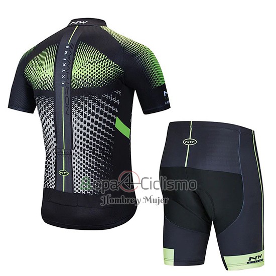 Northwave Ropa Ciclismo Culotte Corto 2020 Hombre Mangas Cortas Negro Blanco Verde