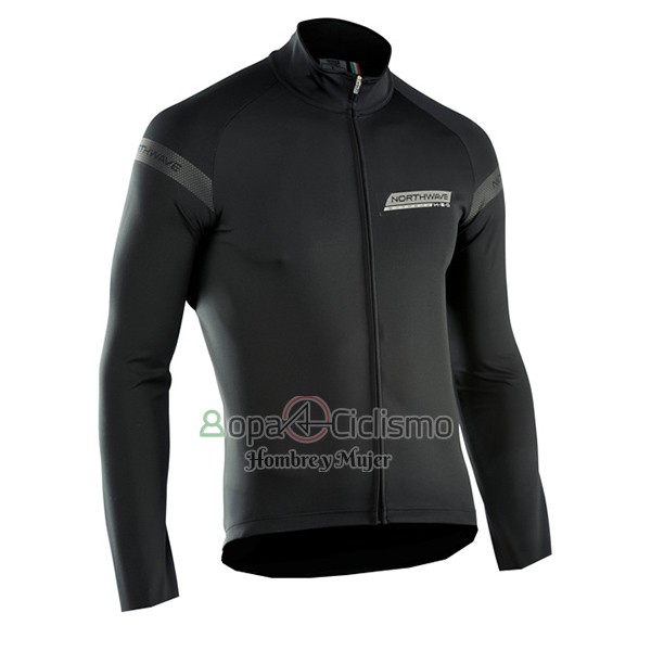 Northwave Ropa Ciclismo Culotte Largo 2017 Hombre Mangas Largas Profundo Negro