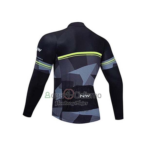 Northwave Ropa Ciclismo Culotte Largo 2020 Hombre Mangas Largas Negro Gris