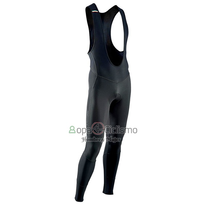 Northwave Ropa Ciclismo Culotte Largo 2021 Hombre Mangas Largas Negro Rojo
