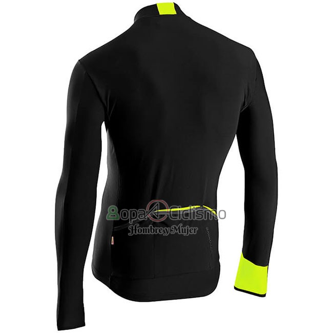 Northwave Ropa Ciclismo Culotte Largo  Hombre Mangas Largas Negro AMarillo