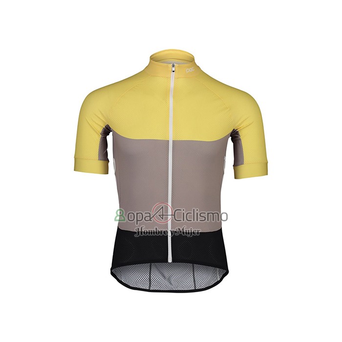 Poc Ropa Ciclismo Culotte Corto 2021 Hombre Mangas Cortas AMarillo
