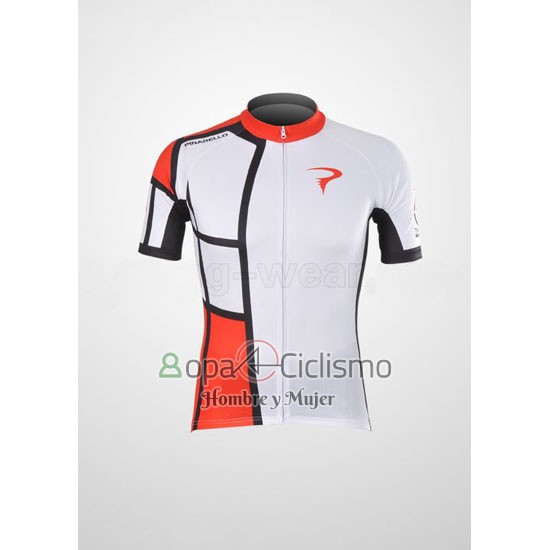 Pinarello Ropa Ciclismo Culotte Corto 2012 Hombre Mangas Cortas Rojo y Blanco