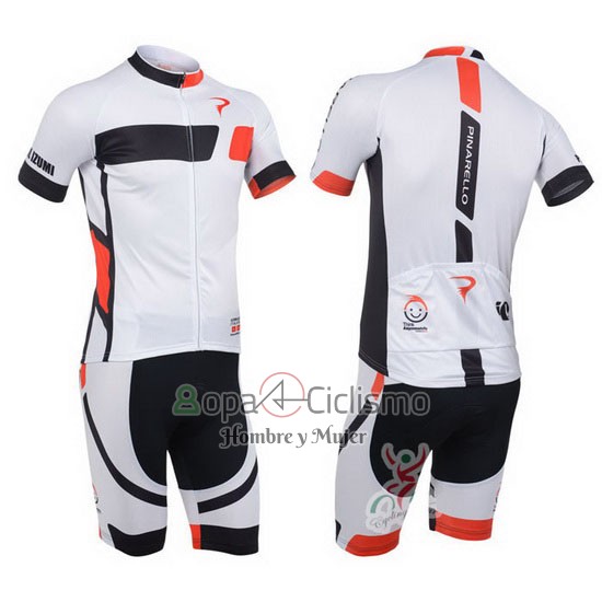 Pinarello Ropa Ciclismo Culotte Corto 2013 Hombre Mangas Cortas Negro y Blanco