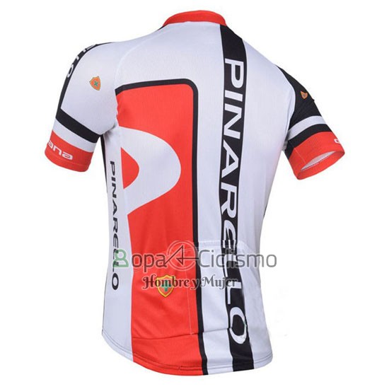 Pinarello Ropa Ciclismo Culotte Corto 2013 Hombre Mangas Cortas Rojo y Negro