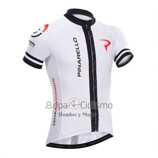 Pinarello Ropa Ciclismo Culotte Corto 2014 Hombre Mangas Cortas Blanco