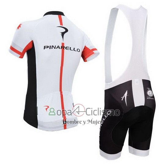 Pinarello Ropa Ciclismo Culotte Corto 2014 Hombre Mangas Cortas Negro y Blanco