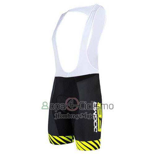 Pinarello Ropa Ciclismo Culotte Corto 2015 Hombre Mangas Cortas Negro y AMarillo