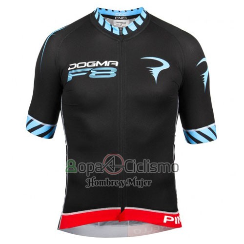 Pinarello Ropa Ciclismo Culotte Corto 2016 Hombre Mangas Cortas Negro y Azul