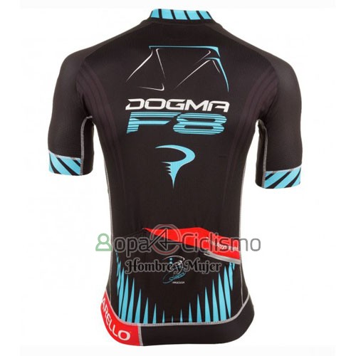Pinarello Ropa Ciclismo Culotte Corto 2016 Hombre Mangas Cortas Negro y Azul