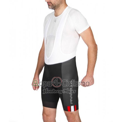 Pinarello Ropa Ciclismo Culotte Corto 2016 Hombre Mangas Cortas Rojo y Negro