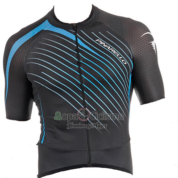 Pinarello Ropa Ciclismo Culotte Corto 2017 Hombre Mangas Cortas Azul y Negro