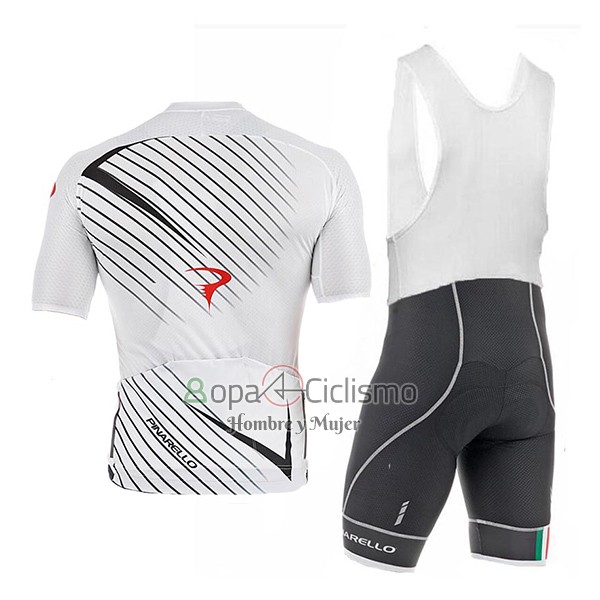 Pinarello Ropa Ciclismo Culotte Corto 2017 Hombre Mangas Cortas Blanco