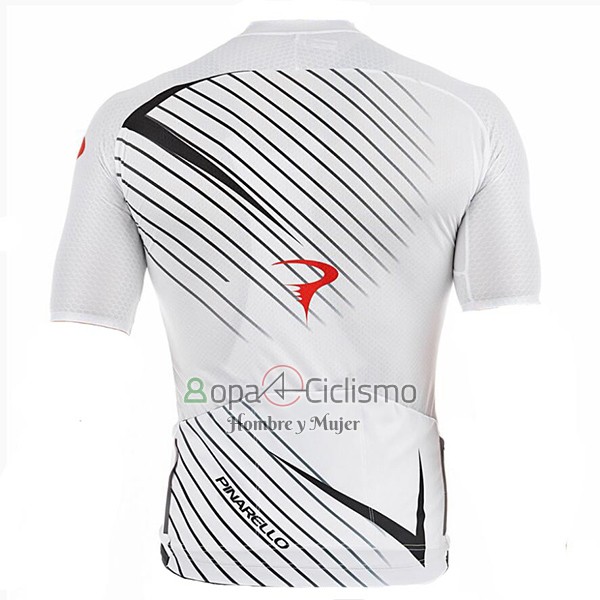 Pinarello Ropa Ciclismo Culotte Corto 2017 Hombre Mangas Cortas Blanco