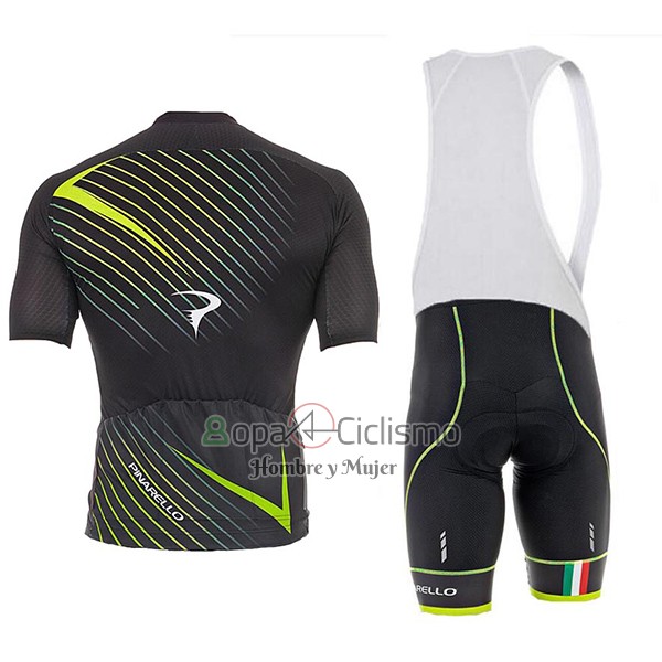 Pinarello Ropa Ciclismo Culotte Corto 2017 Hombre Mangas Cortas Negro