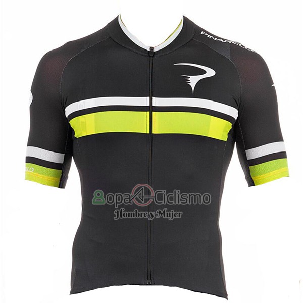 Pinarello Ropa Ciclismo Culotte Corto 2017 Hombre Mangas Cortas Negro y AMarillo