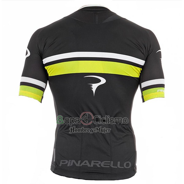 Pinarello Ropa Ciclismo Culotte Corto 2017 Hombre Mangas Cortas Negro y AMarillo