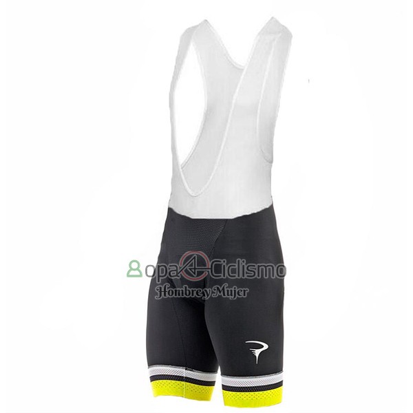 Pinarello Ropa Ciclismo Culotte Corto 2017 Hombre Mangas Cortas Negro y AMarillo