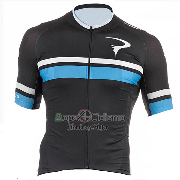 Pinarello Ropa Ciclismo Culotte Corto 2017 Hombre Mangas Cortas Negro y Azul