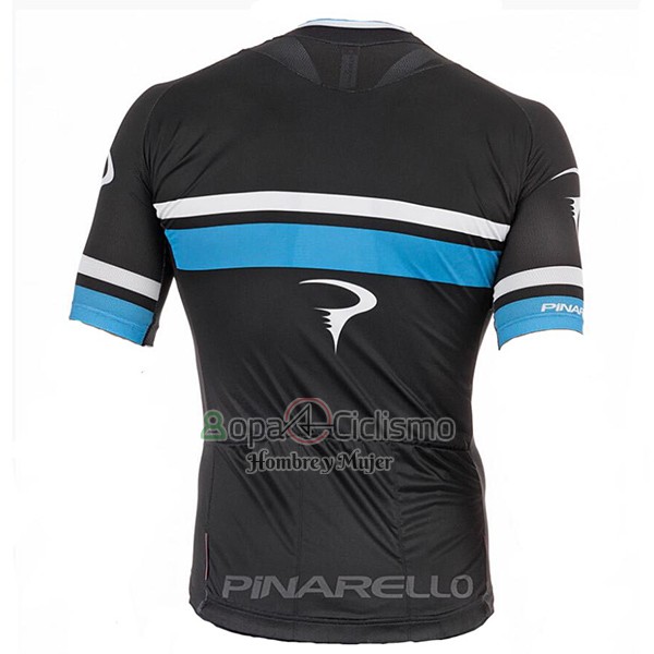 Pinarello Ropa Ciclismo Culotte Corto 2017 Hombre Mangas Cortas Negro y Azul