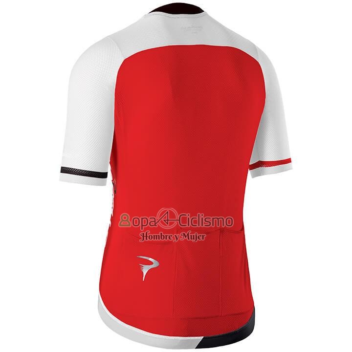 Pinarello Ropa Ciclismo Culotte Corto 2020 Hombre Mangas Cortas Rojo Blanco